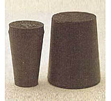 Image of Plasticoid Black Rubber Stoppers, Solid 11-M290, Pack