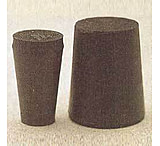 Image of Plasticoid Black Rubber Stoppers, Solid 15-M290