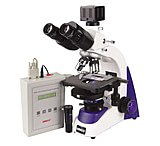 Image of UNICO G393 LED Illuminated Trinocular Microscope w/Heated Stage