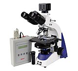 Image of UNICO G395 LED Illuminated Trinocular Microscope w/Heated Stage