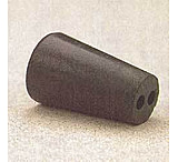 Image of VWR Black Rubber Stoppers, Two-Hole 9--M292