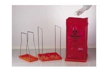 Image of Bel-Art Clavies Biohazard Bag Holders, Autoclavable, SCIENCEWARE 131920003