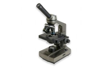 Image of Carson 100-1000x Table Top Microscope w/Universal Smartphone Adapter for Microscopes, Black/Gray, MS-100SP