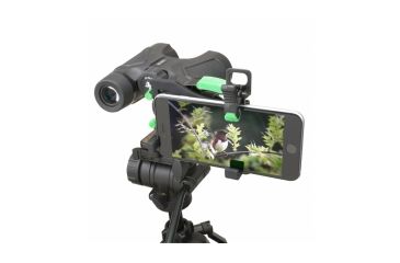Image of Carson 100-1000x Table Top Microscope w/Universal Smartphone Adapter for Microscopes, Black/Gray, MS-100SP