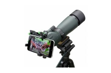 Image of Carson 100-1000x Table Top Microscope w/Universal Smartphone Adapter for Microscopes, Black/Gray, MS-100SP