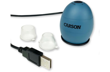 Image of Carson zOrb LED Lighted USB Digital Computer Microscope, Blue, Small, MM-500