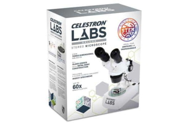 Image of Celestron Labs S10-60 Stereo Microscope,10x,20x Eyepieces,Two Sets of Objective Lenses,1x,3x 44208