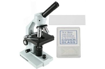 Image of Celestron Advanced High Power Microscope 44106 with Free Celestron Blank Slides - 72 piece box 44416 &amp; Free Celestron Cover Slips - 100 piece box 44418