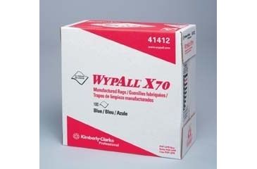 Image of Kimberly Clark WypAll X70 Manufactured Rags, Kimberly-Clark Professional 41100-50 White