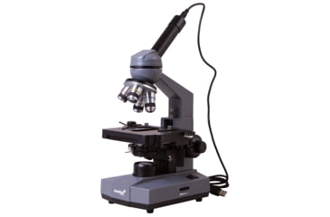 Image of Levenhuk D320L BASE 3M Digital Monocular Microscope, Optical Glass, 40-1000x, 23.2mm, Grey/Black, Middle, 73812