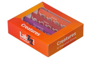 Image of Levenhuk LabZZ C12 Creatures Prepared Slides Set, Red, Small, NSN N 72868