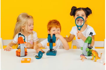 Image of Levenhuk LabZZ M4 Stereo Microscope, Blue/Orange, Middle, 70789