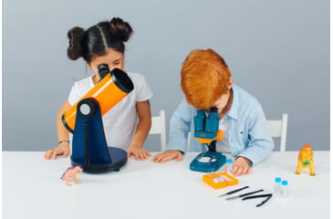 Image of Levenhuk LabZZ M4 Stereo Microscope, Blue/Orange, Middle, 70789