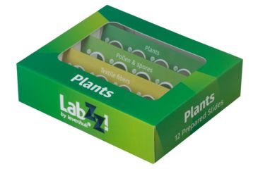 Image of Levenhuk LabZZ P12 Plants Prepared Slides Set, Green, Small, NSN N 72869
