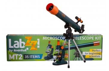 Image of Levenhuk LabZZ MT2 Microscope &amp; Telescope Kit, Red, Medium 69299