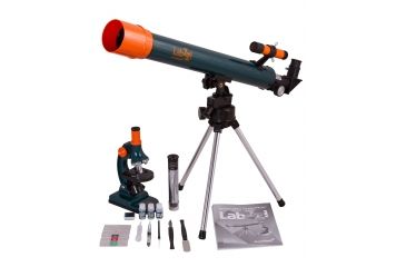 Image of Levenhuk LabZZ MT2 Microscope &amp; Telescope Kit, Red, Medium 69299