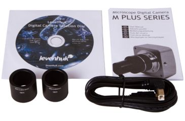 Image of Levenhuk M1400 PLUS Microscope Digital Camera, Black, Small, 70359