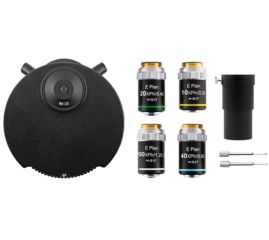 Image of LW Scientific Innovation Microscope Infinity Turret Phase Kit 10x, 20x, 40x, 100x, Brightfield, Darkfield, INP-PHST-20BF