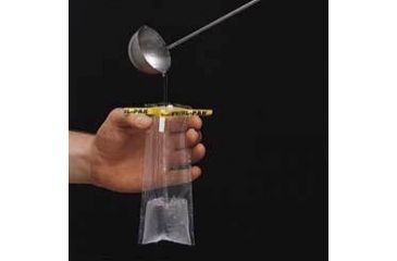 Image of Nasco Whirl-Pak Sample Bags, Nasco B01364WA Stand-Up Bags With White Write-on Strip