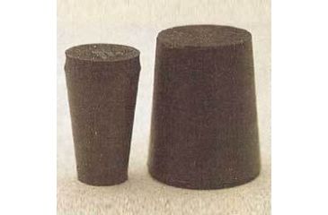 Image of Plasticoid Black Rubber Stoppers, Solid 14-M290
