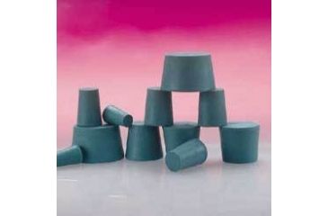 Image of Plasticoid Green Neoprene Stoppers, Solid 12-M350