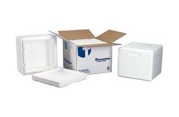 Image of Tegrant Thermosafe Thermosafe Insulated Shippers, Case of 6, Expanded Polystyrene, Thermosafe Brands Foam Only, 806