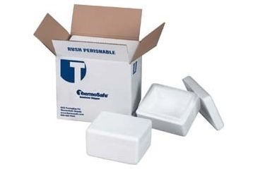 Image of Tegrant Thermosafe Thermosafe Thick And Thin Wall Insulated Shippers, Case of 3, Expanded Polystyrene, Thermosafe Brands Thick Wall, Assembled Foam Unit In Corrugated Carton, 453