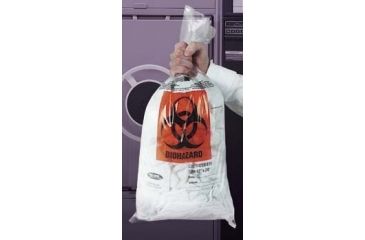 Image of VWR Autoclavable Biohazard Bags, 1.5 mil 14220-002 Red Bags, Printed