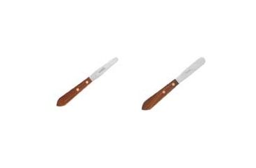 Image of VWR Spatulas with Wooden Handles 11648-162 Tapered Blade Spatulas