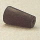 Plasticoid Black Rubber Stoppers, One-Hole 8--M291