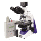 Unico G395PC-LED Microscope Trinocular WF10X 4, 10Pl-Ph, 40Pl-Ph, 100Pl-Ph Plan Phase Heated Stage, plus 5.6 MP Digital Camera &amp; softare, LED Illuminated G395PC-LED