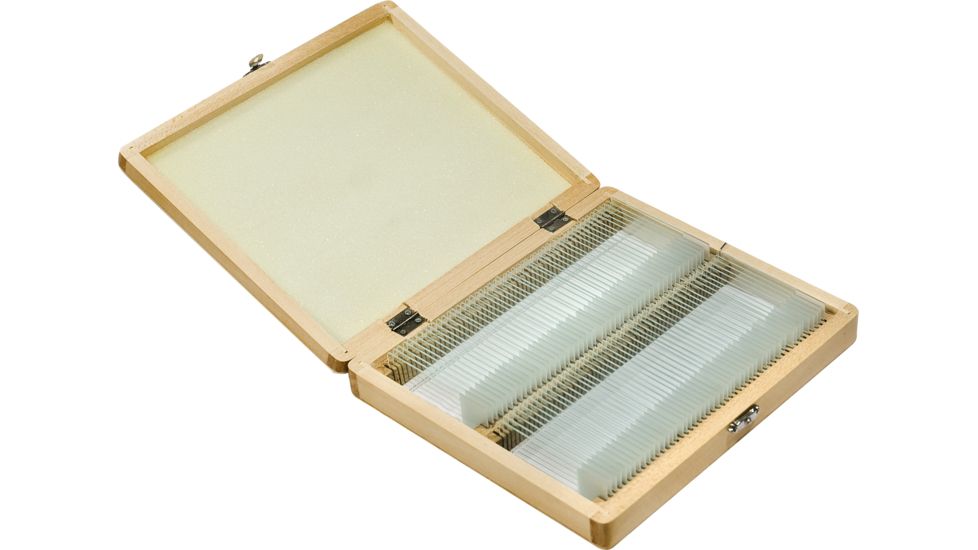 Barska Prepared Microscope Slides 100pcs w/ Wood case AF11566