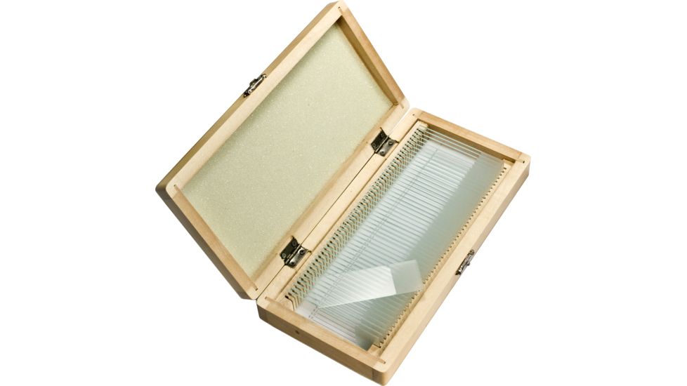 Barska Prepared Microscope Slides 50pcs w/ Wood case AF11564