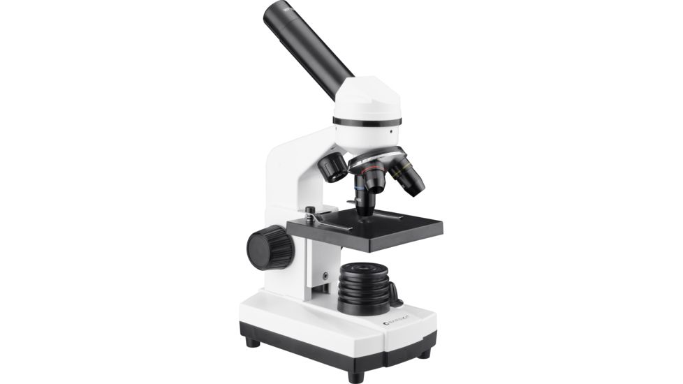 Barska Student Monocular Compound 40-640x Microscope, White AY13286