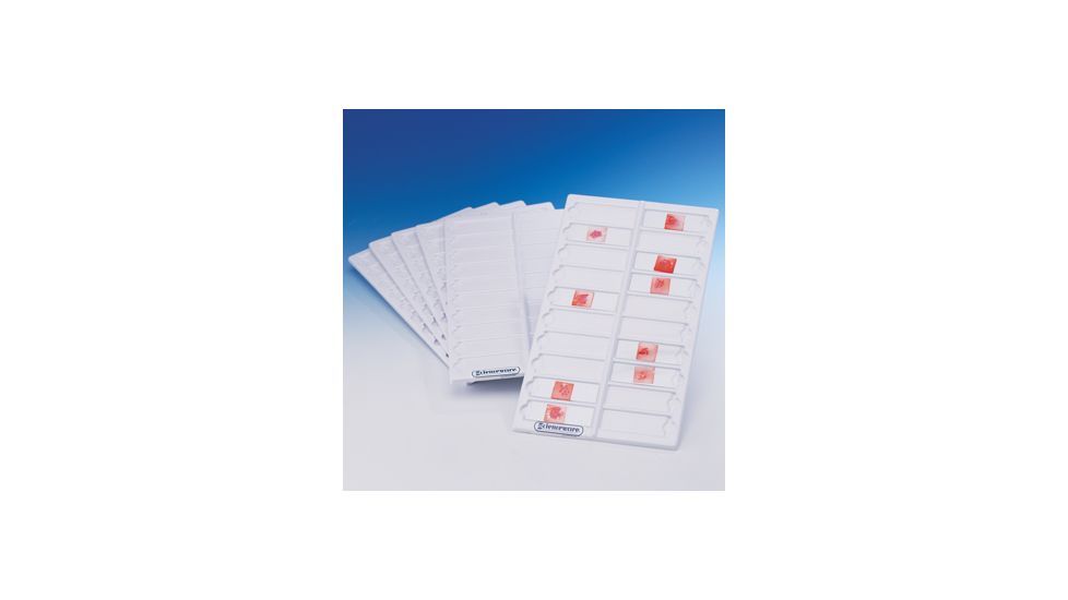 Bel-Art Tray Microscope Slide 6/PK Wht 445810000 Tray Microscope Slide 6/PK Wht, Pack