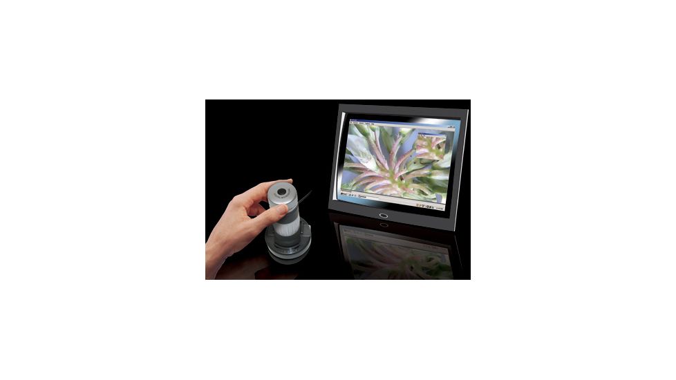 Carson zPix 26x-130x Digital Zoom Microscope, Gray w/ 3.6deg Aperture, New MM 640