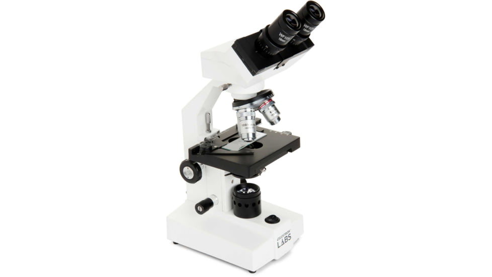 Celestron Labs CB2000CF Compound Binocular Microscope,10x,20x Eyepieces,4x,10x,40x,100x Achromatic Objective Lenses 44131
