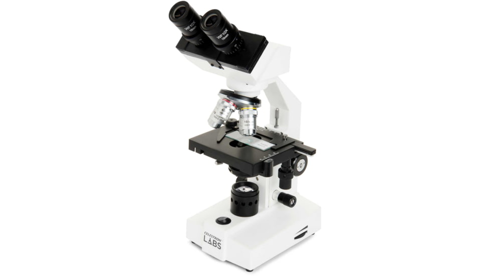 Celestron Labs CB2000CF Compound Binocular Microscope,10x,20x Eyepieces,4x,10x,40x,100x Achromatic Objective Lenses 44131
