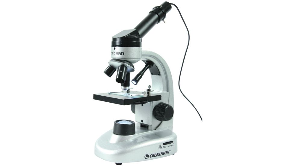 Celestron Micro360 Microscope w/2MP Imager, Silver 44126