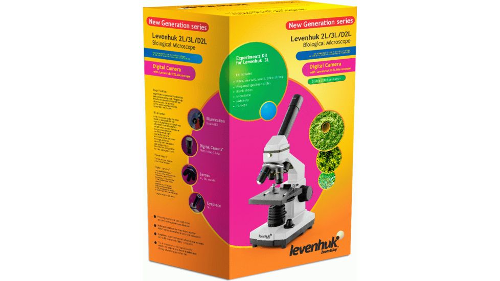 Levenhuk 3L NG Microscope, White, Medium 66740