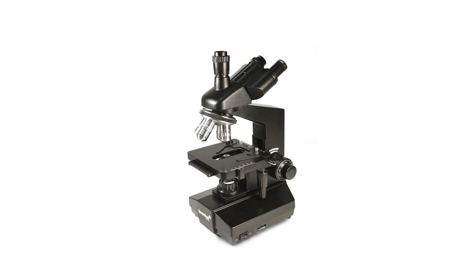 Levenhuk 870T Biological Trinocular Microscope, Black, Medium 24613
