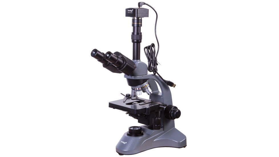 Levenhuk D740T 5.1M Digital Trinocular Microscope, Grey, Medium 69658