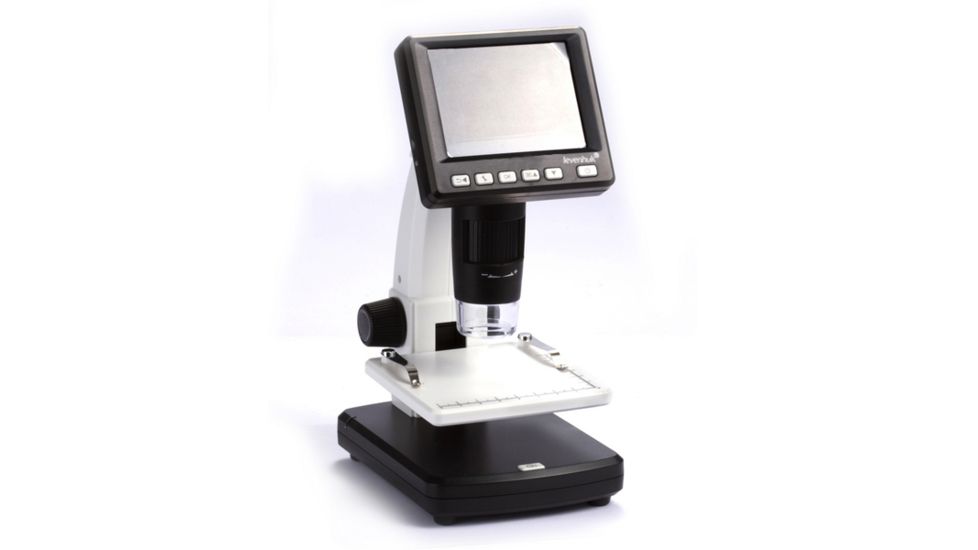 USED Levenhuk DTX 500 LCD Digital Microscope, White, Small 61024, EDEMO1