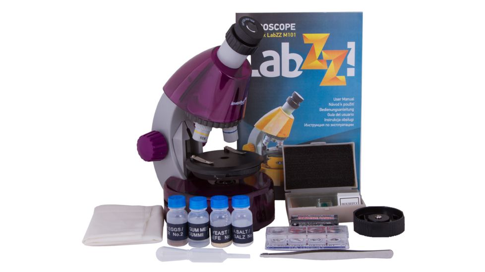 Levenhuk LabZZ M101 Amethyst Microscope, Amethyst, 69058