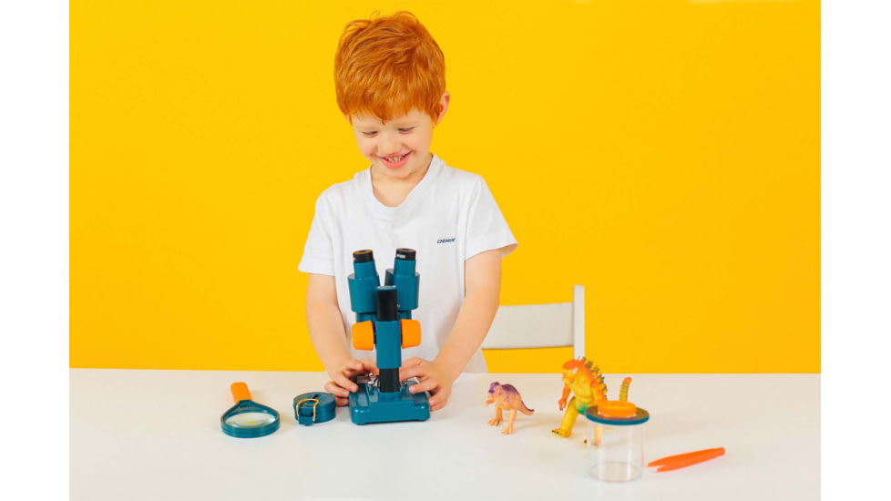 Levenhuk LabZZ M4 Stereo Microscope, Blue/Orange, Middle, 70789