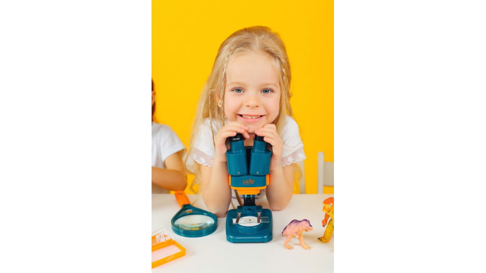 Levenhuk LabZZ M4 Stereo Microscope, Blue/Orange, Middle, 70789