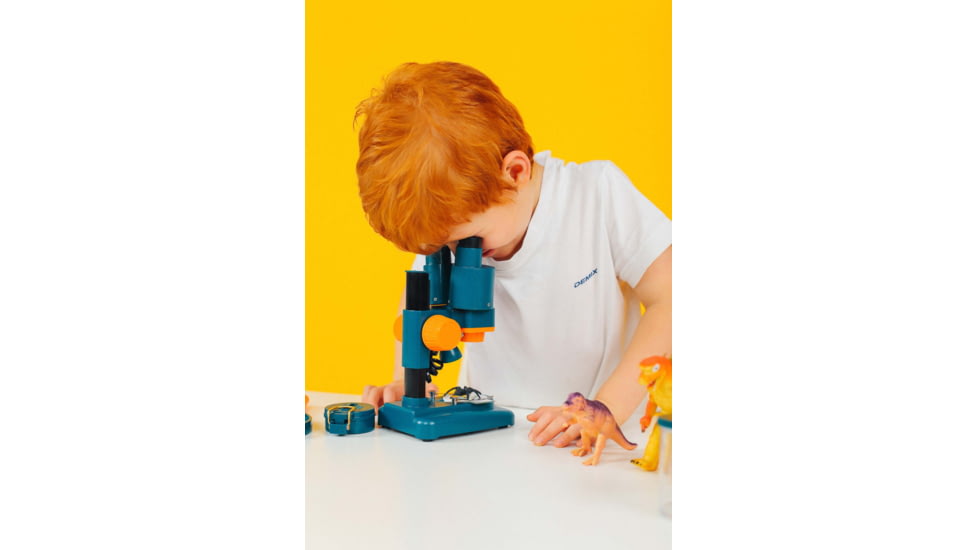 Levenhuk LabZZ M4 Stereo Microscope, Blue/Orange, Middle, 70789