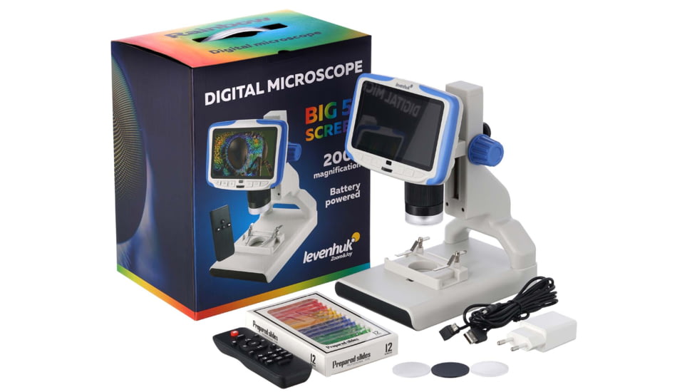 Levenhuk Rainbow DM 500 LCD 7-200x Digital Microscope 76826
