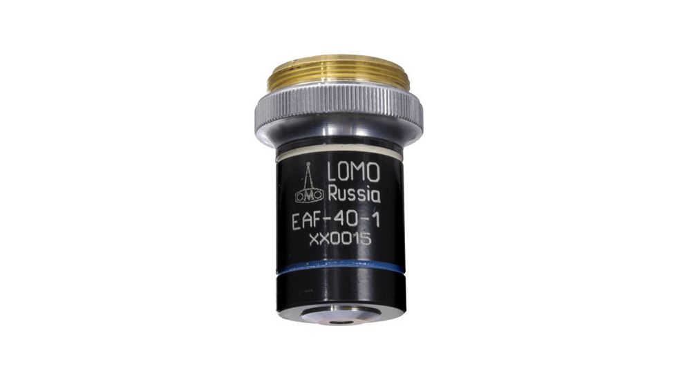 LOMO Objective, Achromat, 40x, 0.75 N.A., H2O Immersion, RMS