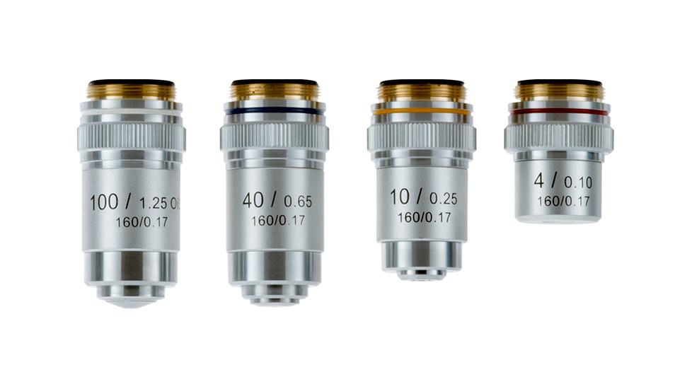 LW Scientific Student Advanced - LED 3 objectives Microscope, Abbe, Iris, Coaxial, EDM-M03A-DAL1